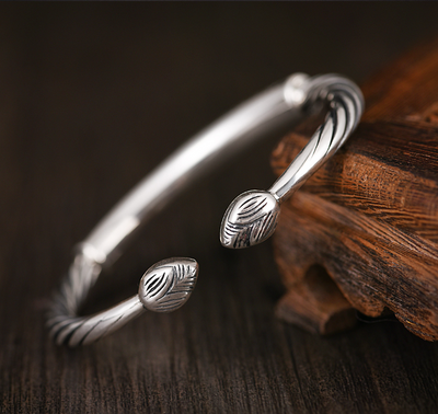 Pulsera Mantra de Seis Caracteres Tibetanos para Hombre en Plata de Ley - Image 8
