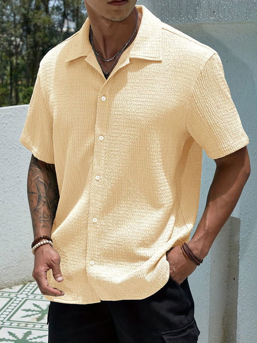 Camisa Casual Retro Resort con Cuello Solapa para Hombre - Image 28