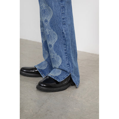 Jeans para Mujer con Cortes y Dobladillo Quemado - Image 3