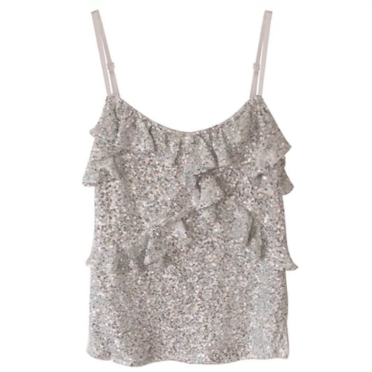 Chaleco Brillante Estilo Puro para Mujer