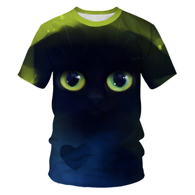 Camiseta Estampado Animal Gato para Toda la Familia - Image 7