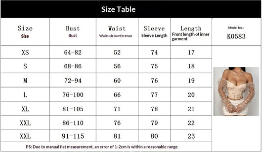 Blusa Larga de Malla Transparente con Parches Bordados - Image 11