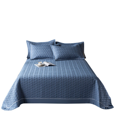 Juego de Cama Acolchado de Tres Piezas en Colores Sólidos - Image 13