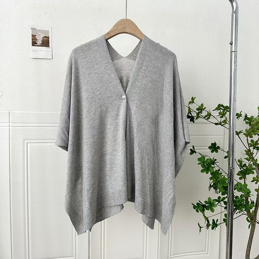 Chaleco Cardigan Tejido Ligero Liso con Hebilla - Prenda Versátil All-Match - Image 6