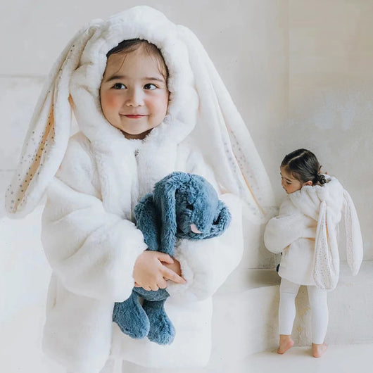 Pijama Enterizo Térmico para Bebé y Niño Pequeño con Orejas de Conejo - Image 10