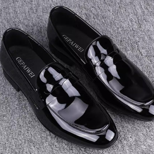 Zapatos de Cuero Slip-on Elegantes Transpirables para Negocios