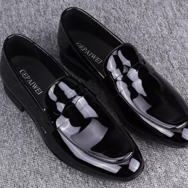Zapatos de Cuero Slip-on Elegantes Transpirables para Negocios