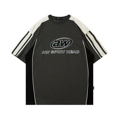 Playera Retro Alfabeto Bordado Cuello Redondo Estilo Escolar - Image 8