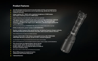 Linterna Táctica LED Recargable con Control Magnético y Atenuación Inteligente - Image 9