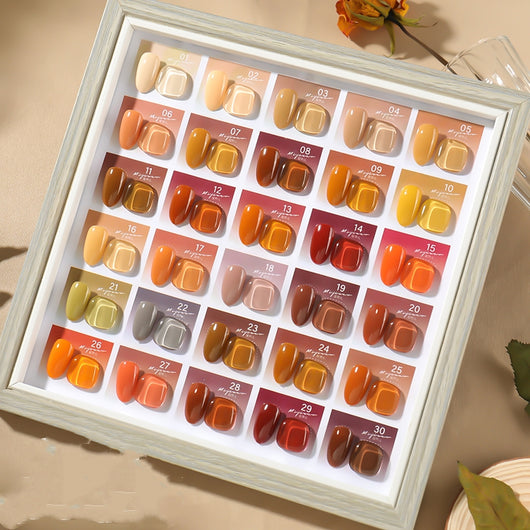 Set de Esmalte Gel Honey Milk Tea - 30 Colores Pop Celebrity - Image 7