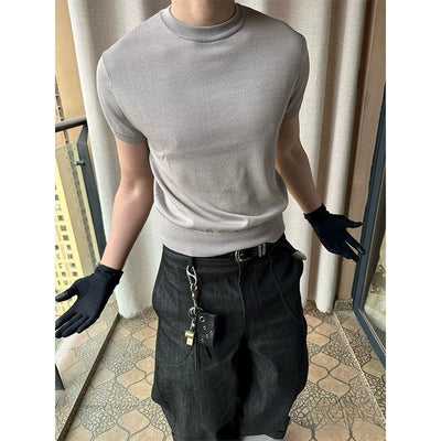 Playera Ajustada Deportiva de Algodón Pima - Cuello Ribeteado para Hombre - Image 6