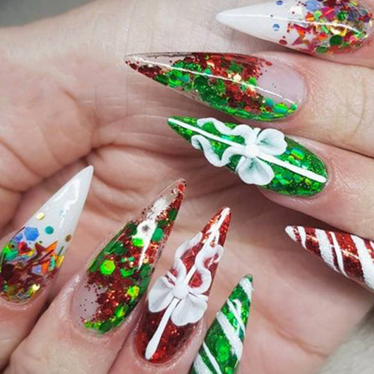 Uñas Decorativas Copo de Nieve - Diseño Navideño SMD - Image 22