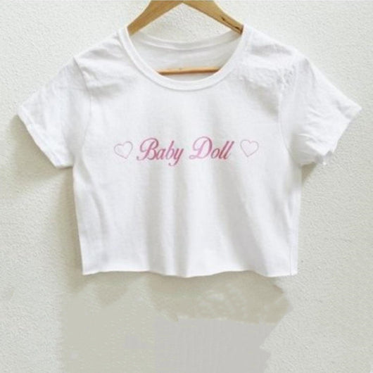 Playera Alfabeto Sexy de Manga Corta