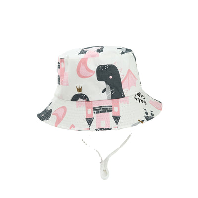 Gorro de Sol para Niño y Niña con Ala Ancha y Estampado de Dinosaurios - Image 3