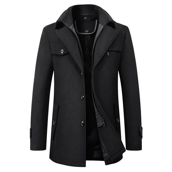 Abrigo de Lana para Hombre Elegante y Cálido