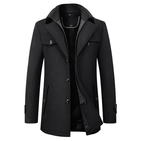 Abrigo de Lana para Hombre Elegante y Cálido