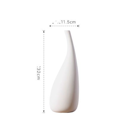 Jarrón de cerámica con diseño de gota de agua - Image 7