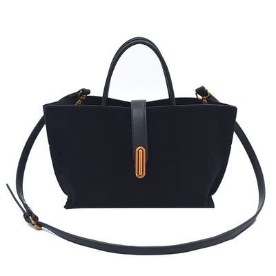 Bolso Bucket de Cuero Encerado Elegante y Portátil - Image 10