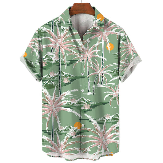 Camisa Vintage de Verano para Hombre Cuello V Talla 5XL - Image 26