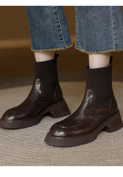 Botas Tejidas de Confort y Estilo Casual para Mujer - Image 12