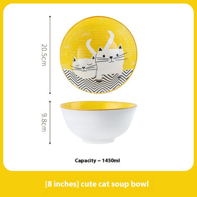 Bowls de Cerámica Decorativos para Arroz y Sopas - Vajilla Creativa para el Hogar - Image 7