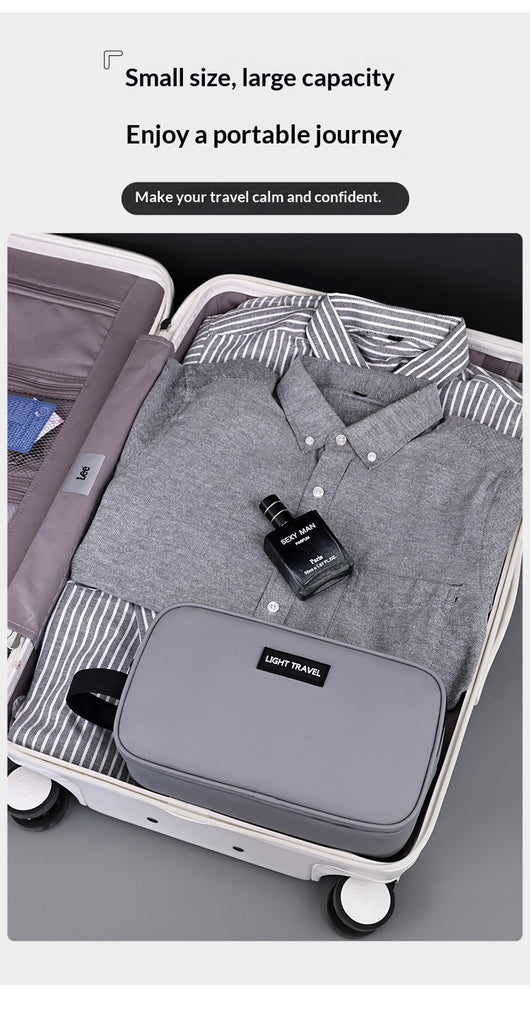 Neceser de Viaje Hombre Tres Compartimentos - Organizador Premium de Cosméticos - Image 18