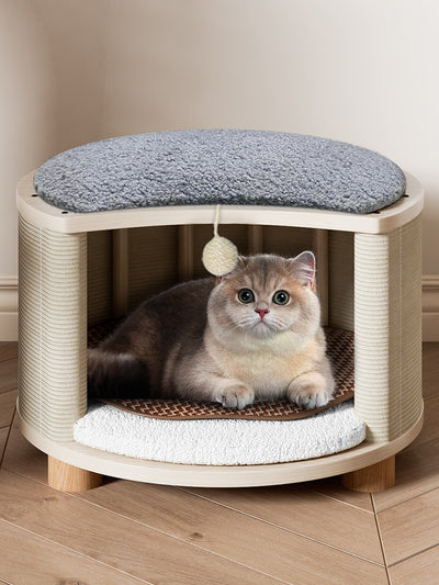 Cama de Madera Maciza para Gatos - Nido Versátil para Todas las Estaciones - Image 13