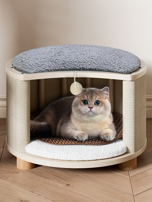 Cama de Madera Maciza para Gatos - Nido Versátil para Todas las Estaciones - Image 13