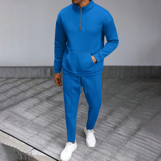 Conjunto Casual Suéter Cuello Alto con Cierre Medio y Pantalón - Image 6