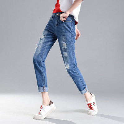Jeans Rotos Sueltos para Mujer - Estilo Primavera Verano - Image 13