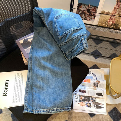 Pantalones Vaqueros Cintura Alta Ancha Rectos Efecto Limpiador - Image 17