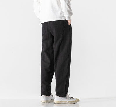 Pantalones de Lino y Algodón para Hombre - Corte Relajado y Transpirable - Image 5