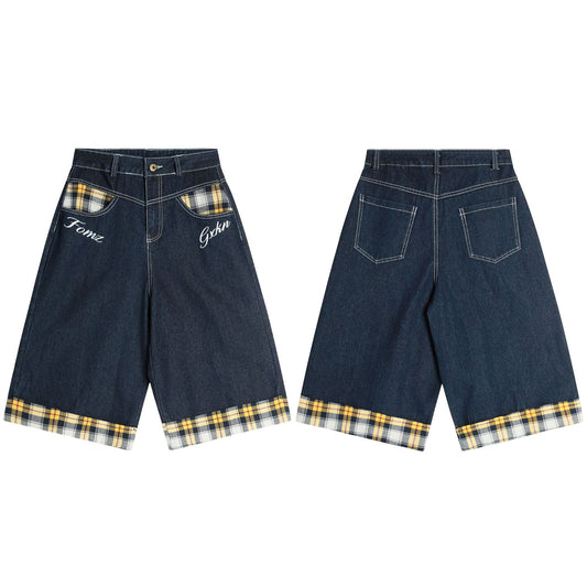 Shorts Cargo Retro Americano con Bolsillos Grandes y Costuras Reforzadas