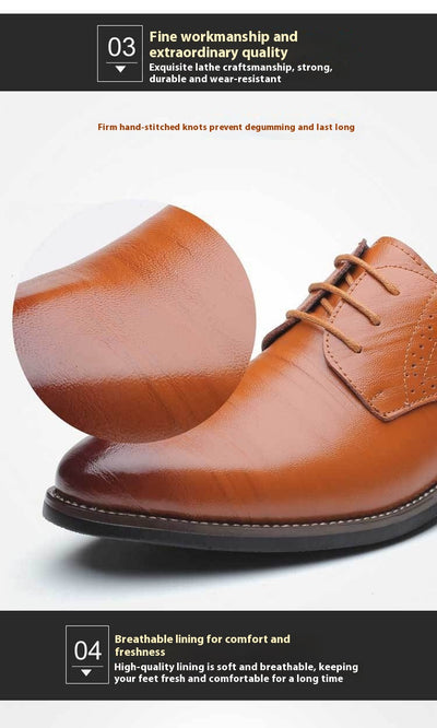 Zapatos Formales de Cuero con Cordones para Hombre Talla Grande - Image 13