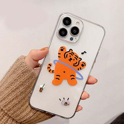 Funda Transparente para Pareja Tigres Adorables - Image 3
