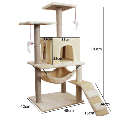 Árbol Rascador para Gatos con Torre de Escalada Espada - Image 6