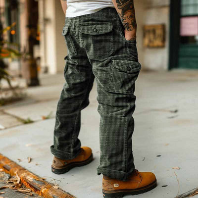 Overol Retro Casual para Hombre Otoño Invierno