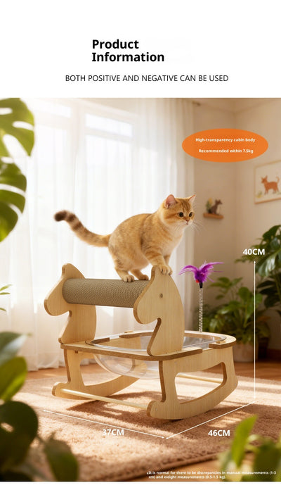 Cama Cápsula Espacial para Gatos con Cuerda de Cáñamo Resistente - Image 9