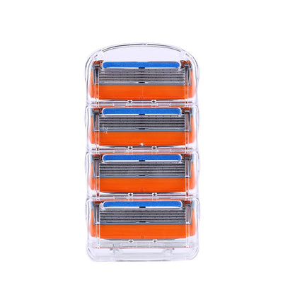 Rasurador Manual de 5 Capas con Caja Naranja - Afeitado Suave y Preciso - Image 2