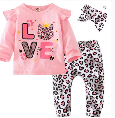 Conjunto Infantil Estampado Leopardo con Pantalón de Manga Larga - Image 6