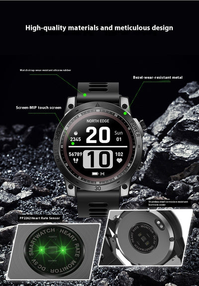 Reloj Deportivo Inteligente con Altímetro, Brújula y Presión Atmosférica - Image 16