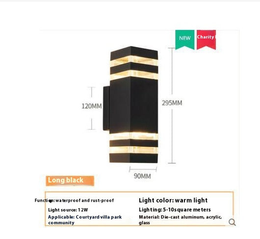 Lámpara de Pared Cuadrada LED Exterior Impermeable - Image 6