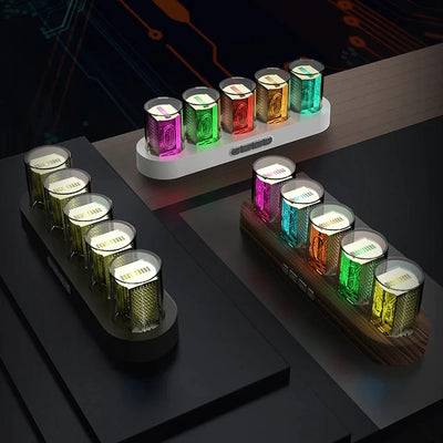 Reloj Digital LED RGB con Luz Ambiental Colorida - Image 5