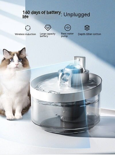 Fuente de Agua para Gatos con Inducción Inalámbrica - Image 17