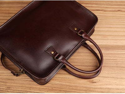 Bolsa Bandolera de Cuero Auténtico Vintage para Hombre - Image 4