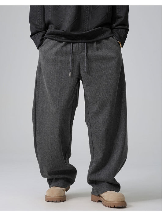 Pantalones Casuales Holgados con Cordón Ajustable y Forro Polar - Image 19