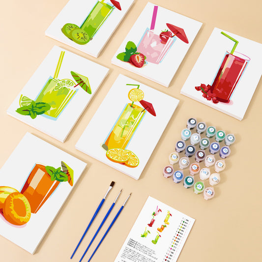 Kit de Pintura al Óleo Digital DIY - Paisajes y Flores - Image 2