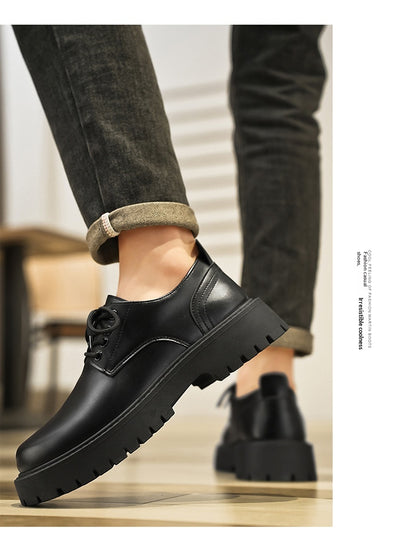 Zapatos de Cuero Negro Impermeables para Hombre Ejecutivo - Image 25