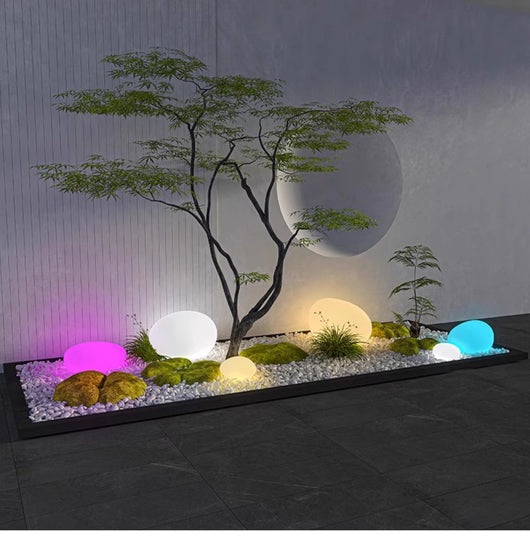 Luz Solar de Piedra Decorativa Impermeable para Exterior - Image 13
