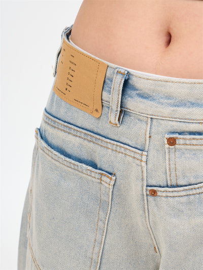 Jeans Retro Holgados Lavados en Tonos Claros para Mujer - Image 2